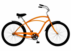 26"beach cruiser bicycle